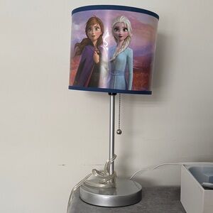 Disney Frozen Table Lamp with Blue and Silver Design